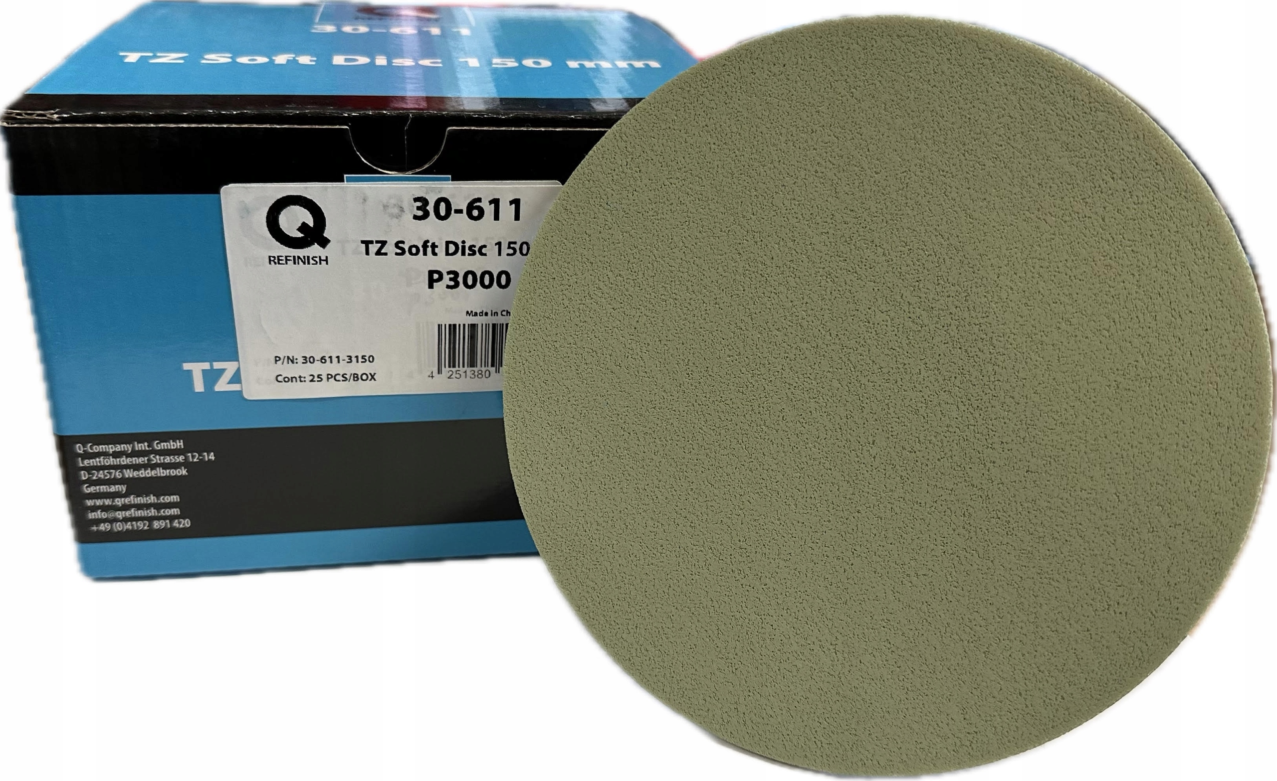 Q-Refinish Tz Trizact Soft Disc Miękki dysk krążek ścierny 150mm P3000