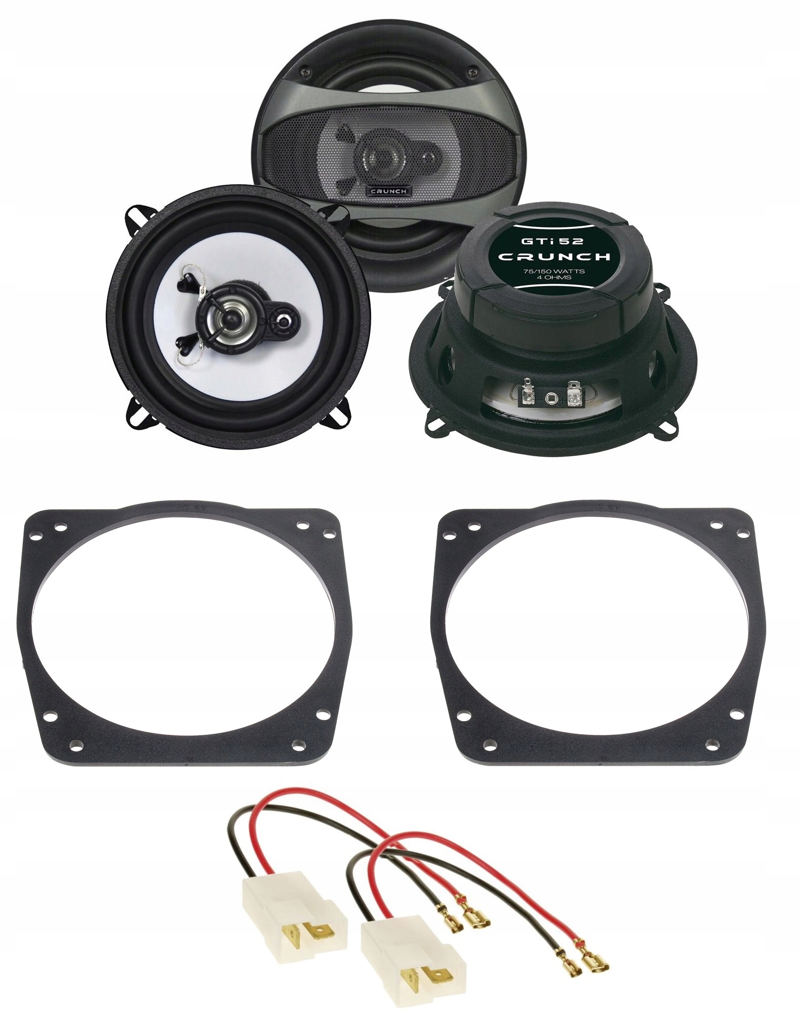 Crunch GTI52 Reproduktory vzdialenosti 13 cm 130 mm Ford Fiesta 1989-2001