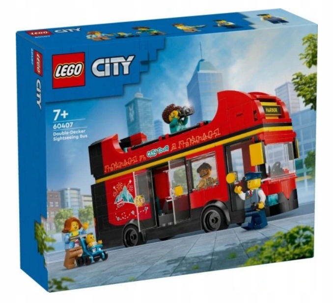 Lego 60407 City Červený Patrový Autobus