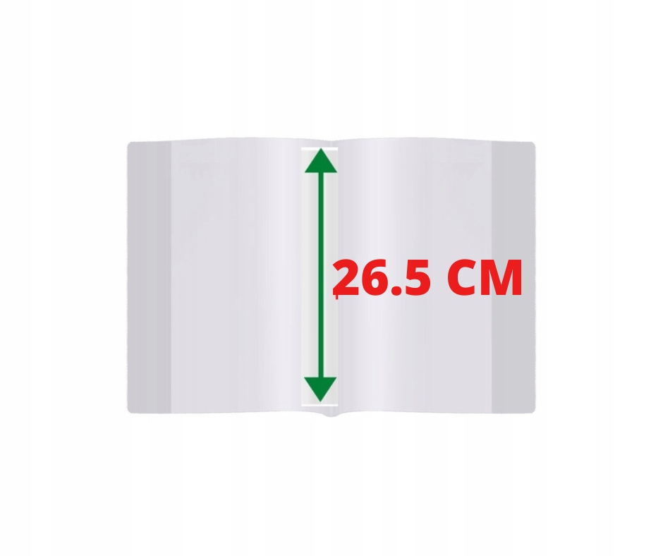 OKŁADKA NA PODRĘCZNIK WYSOKOŚĆ 26,5 CM REGULOWANA