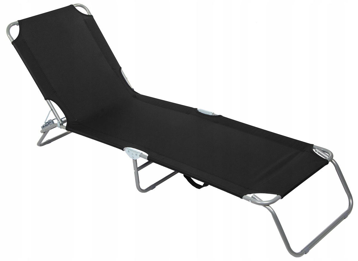 Łóżko Turystyczne kempingowe 185x54 cm składane Polowe czarne Enero Camp