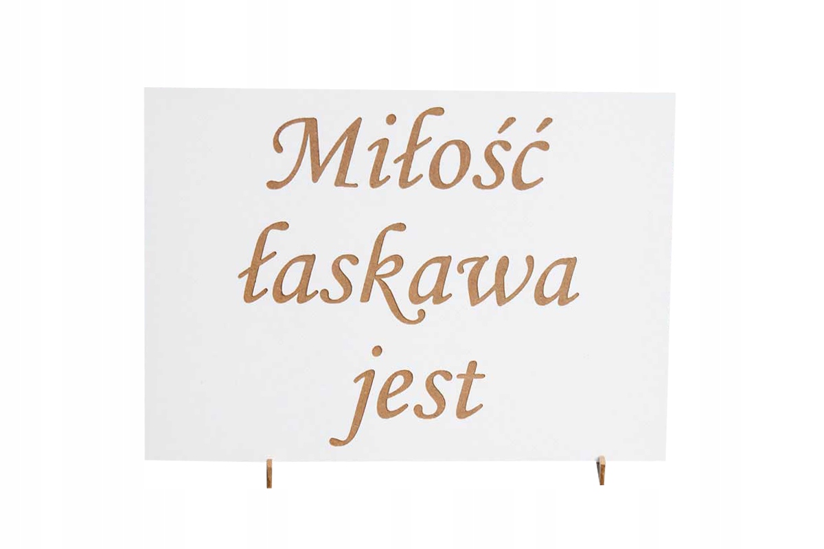 

Tabliczki 12 szt hymn o miłości 21x30 ślub wesele