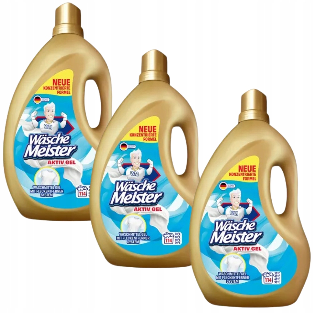 Levně WäscheMeister Activ Gel na praní 3x4 l