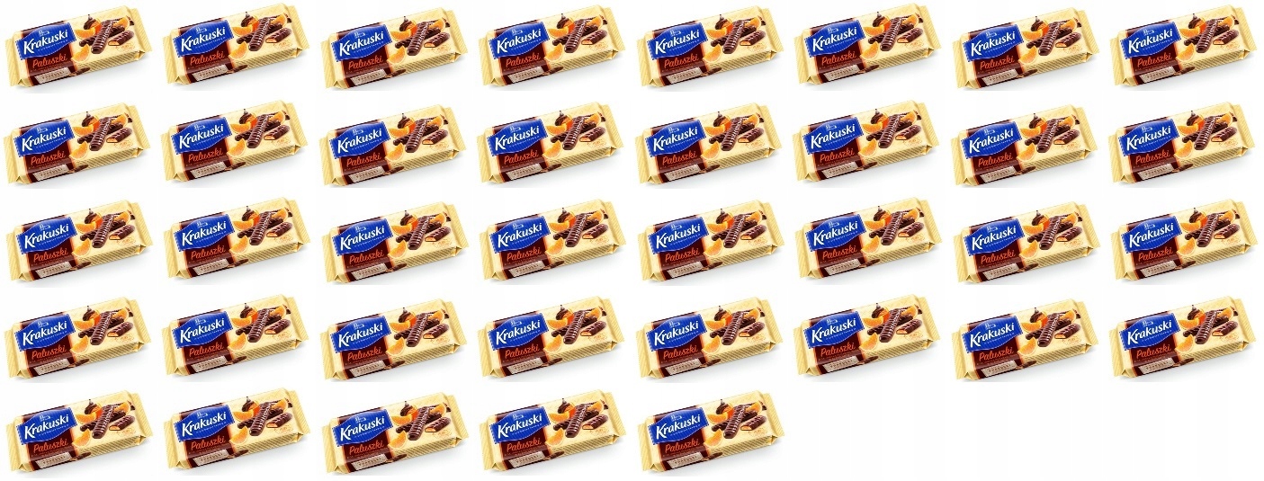 37x 144g Krakuski Paluszki z galaretką pomarańczową w czekoladzie Karton
