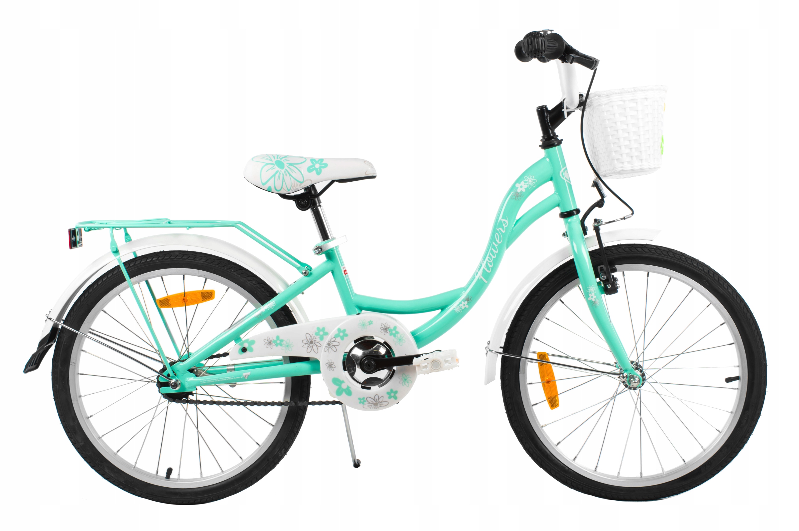 Polski ROWER 20" FLOWERS ROWEREK for girl