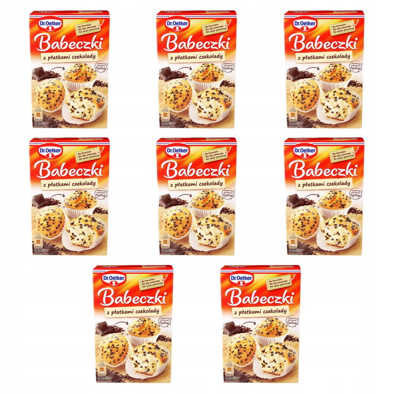 Dr. Oetker Bábovky s čokoládovými vločkami 300 g X8