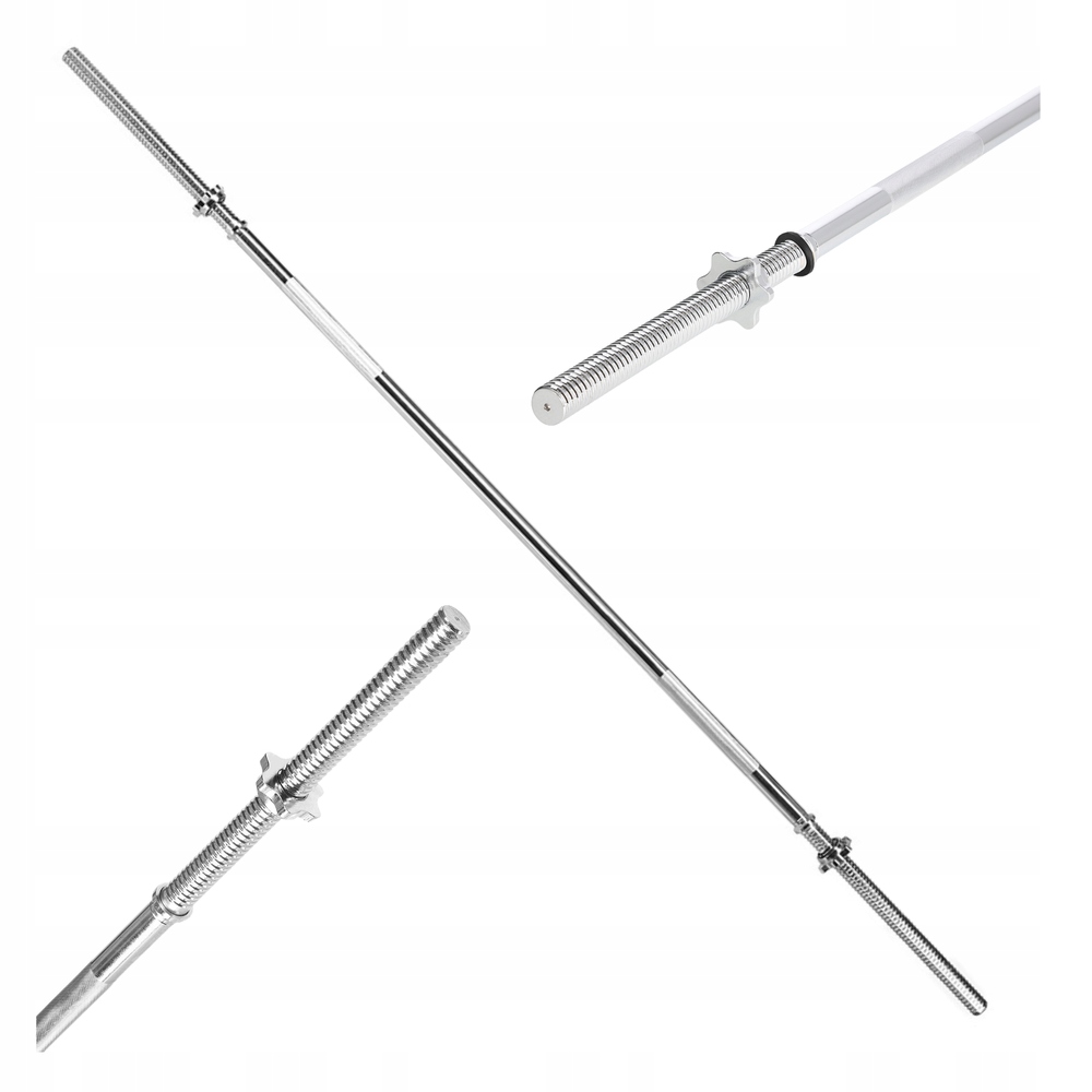 Gryf Prosty Sztanga Do Treningu Siłowego Z Gwintem 200 cm Zaciski Hms