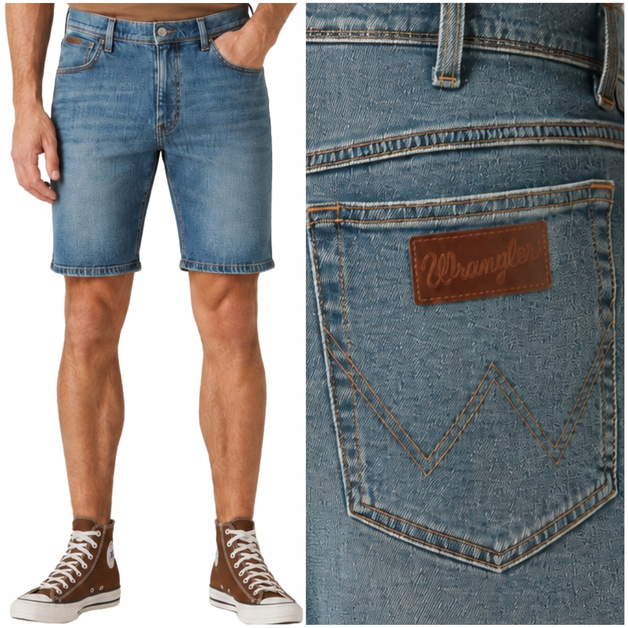 Wrangler Texas Shorts Midnight Haze krátké kraťasy džínové šortky W40