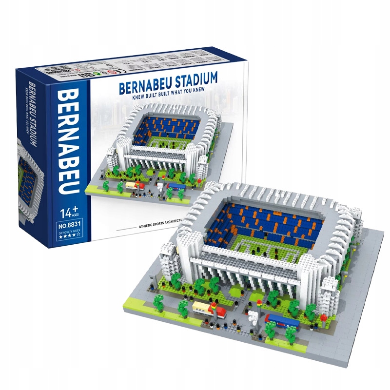 Stadion Piłkarski Santiago Bernabeu 4500+ Elementów Puzzle 3D Diy Kibic