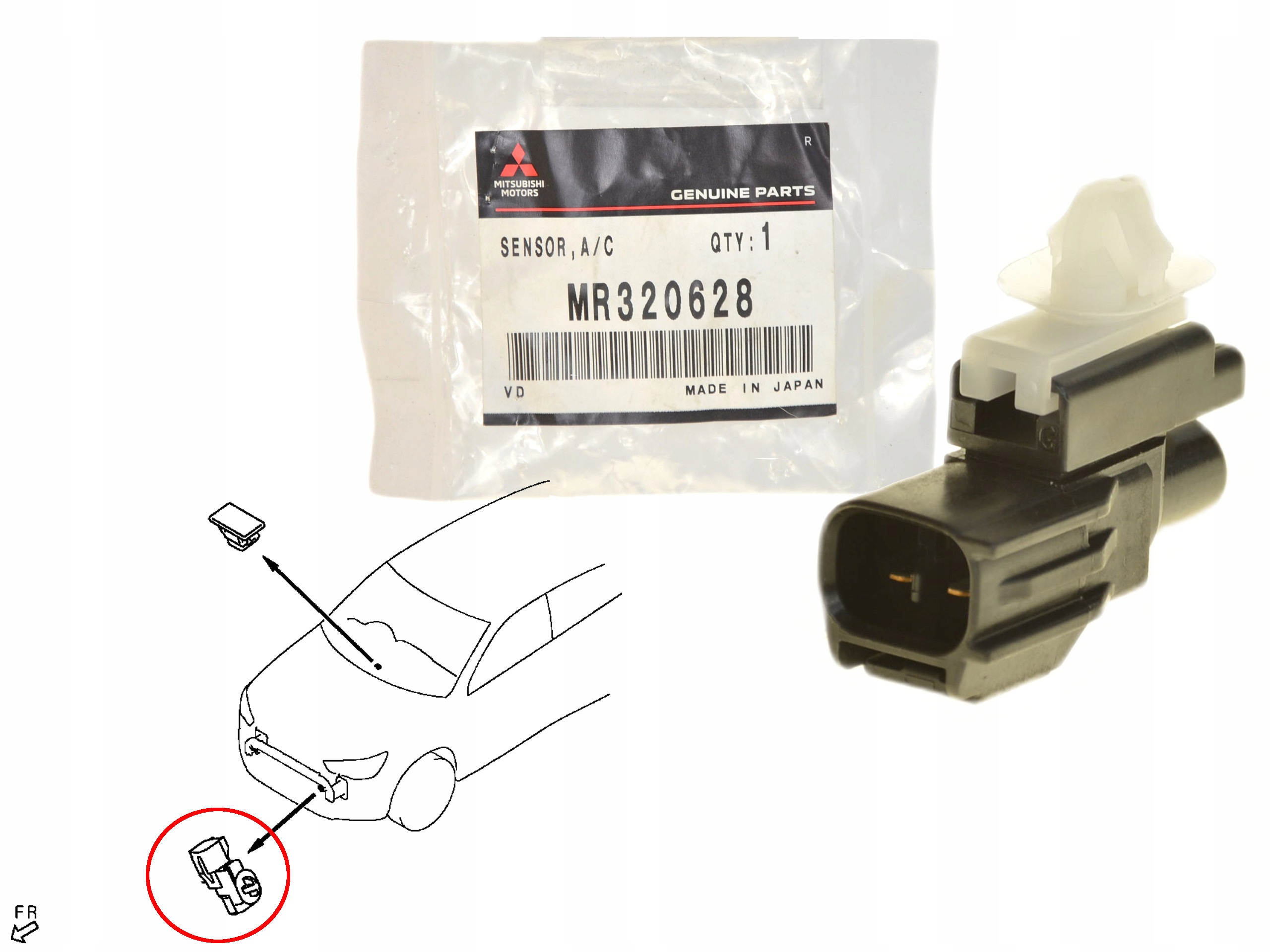 Snímač Venkovní Teploty MR320628 Oe Mitsubishi Asx L200 Outlander