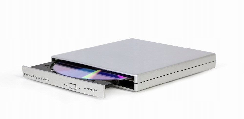Gembird Napęd zewnętrzny DVD na USB DVD-USB-021-SV srebrny