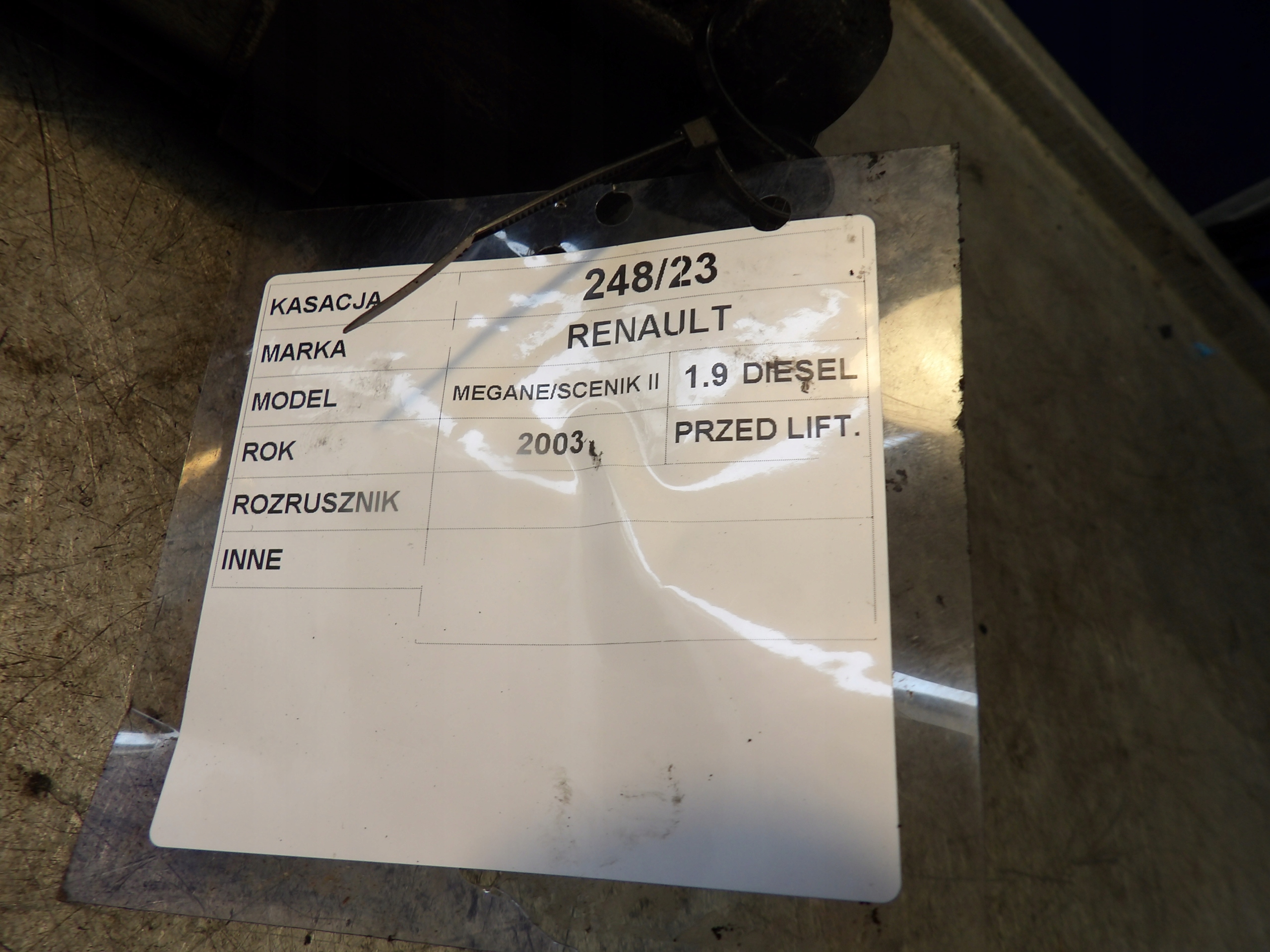 Renault Megane II Scenic II starter 1,9D 820075362 D7R40
