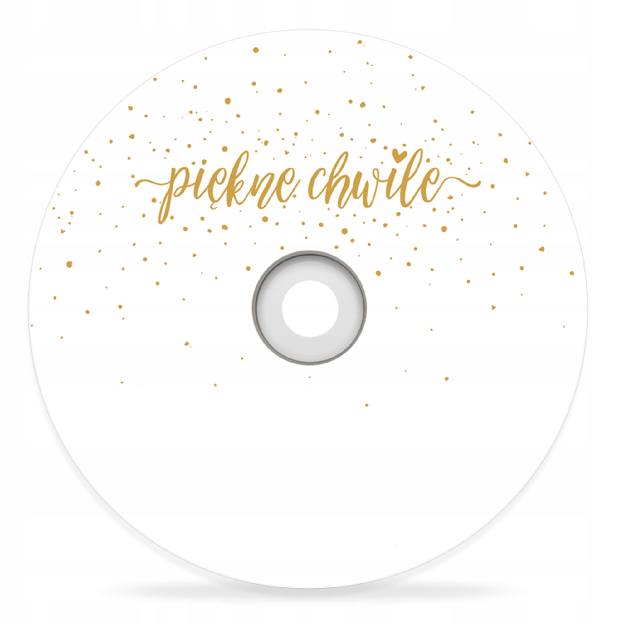 

Płyta DVD z nadrukiem Piękne Chwile biała