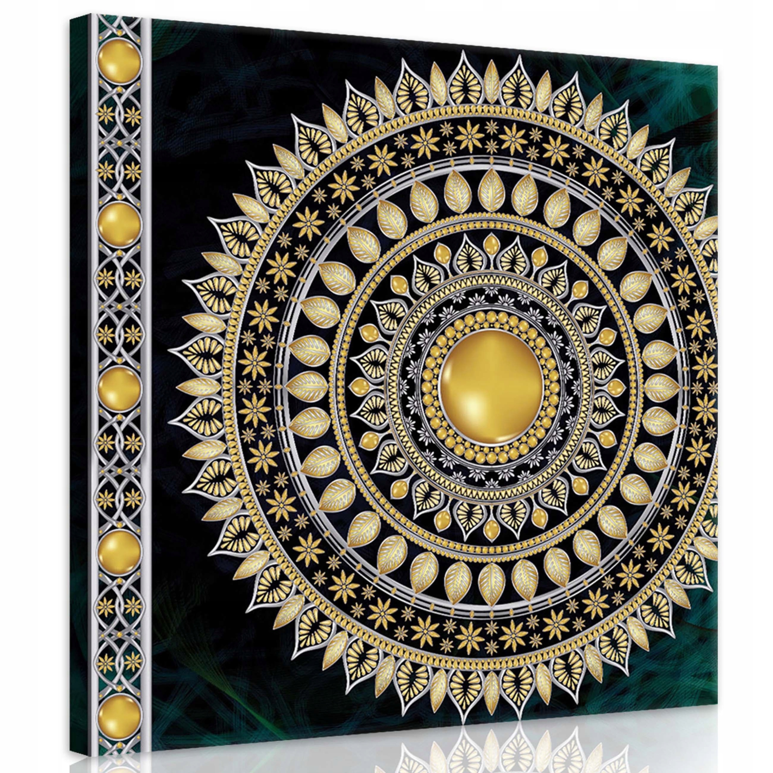 Obraz 80x80 Zlatá abstraktní harmonie Mandala pro meditaci