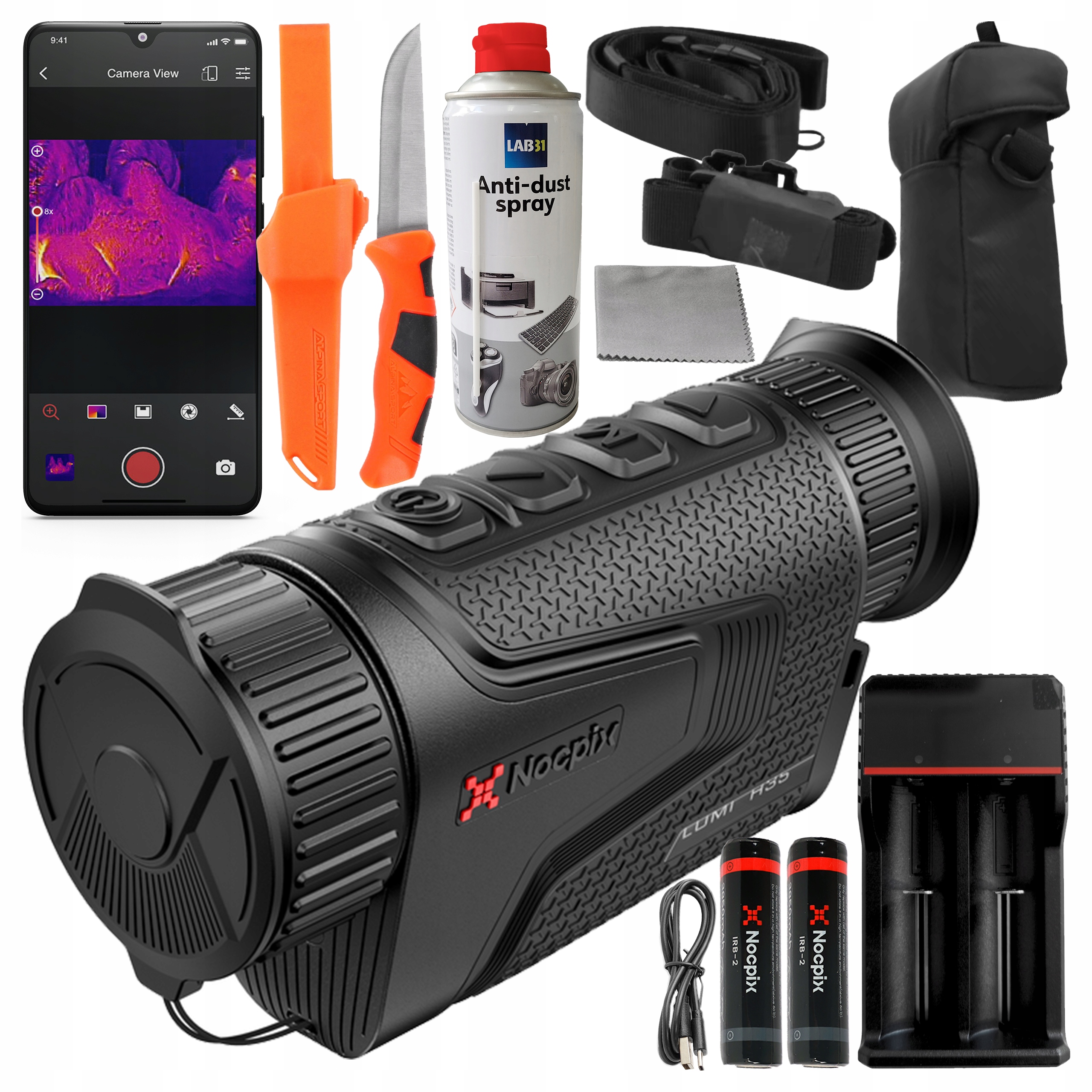 Kamera Termowizyjna Termowizor Monokular Termowizyjny Nocpix Lumi H35 +apka