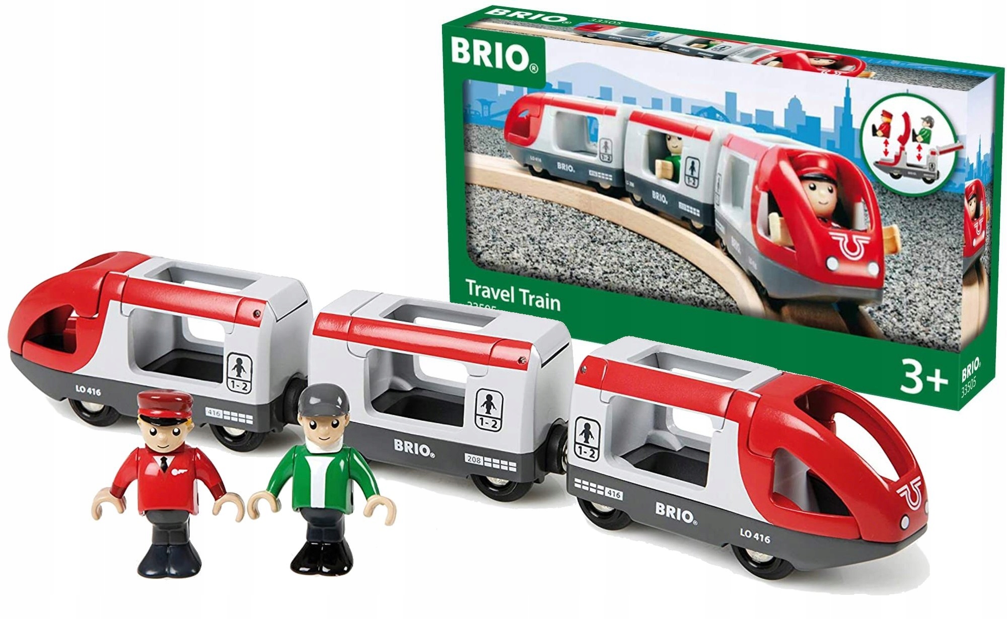 

Brio Pociag Pasażerski Wycieczkowy+ 2 Figurki 5 El