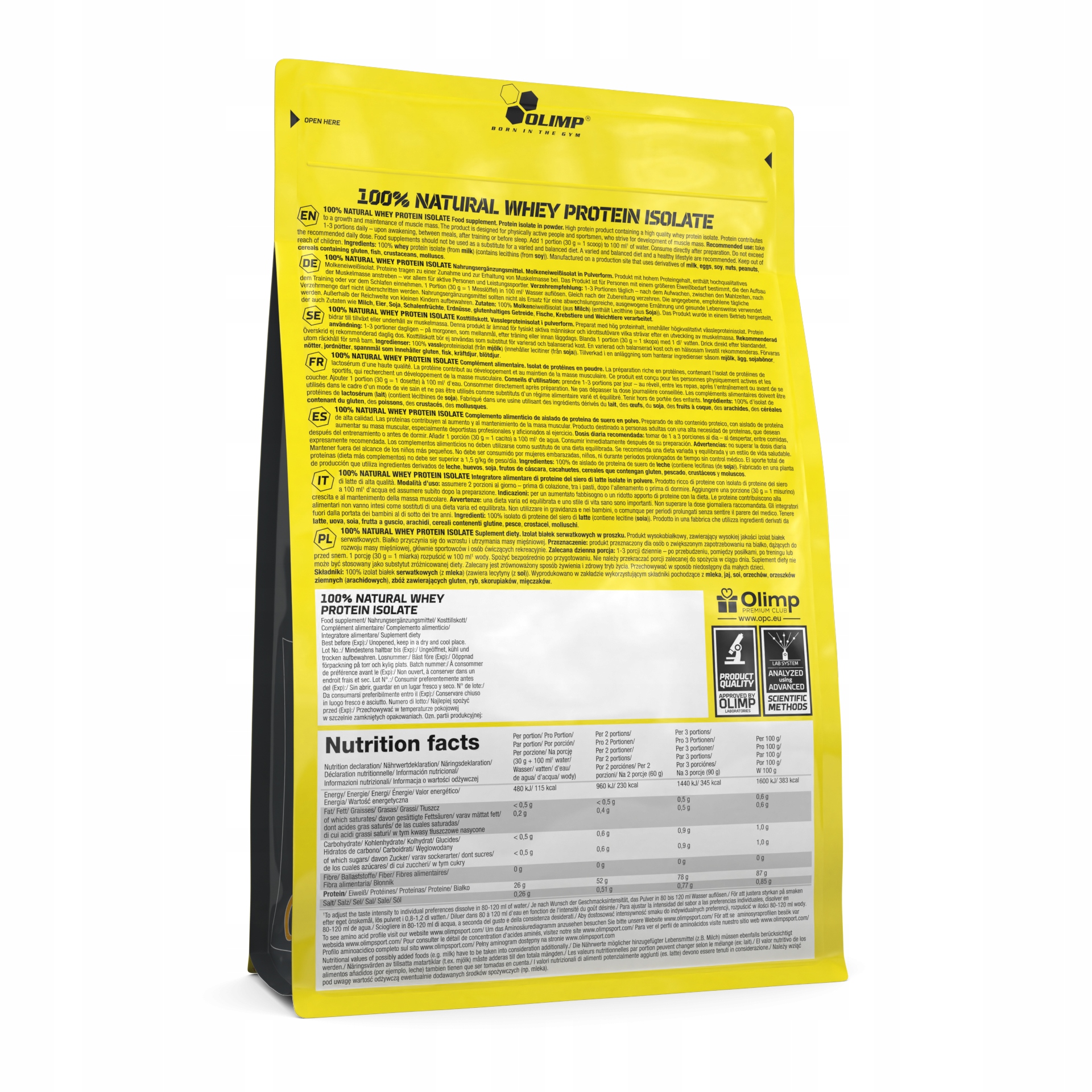 OLIMP 100% Natural Whey Protein Isolate 600g Białko Serwatki Izolat — 4