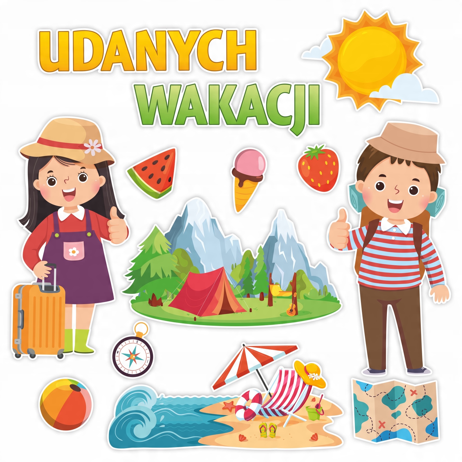 

Dekoracja Koniec Roku Szkolnego Udanych Wakacji