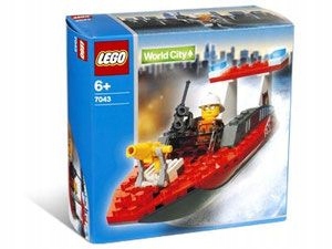 Lego City 7043 Łódź strażacka Misb Nowy 2004r