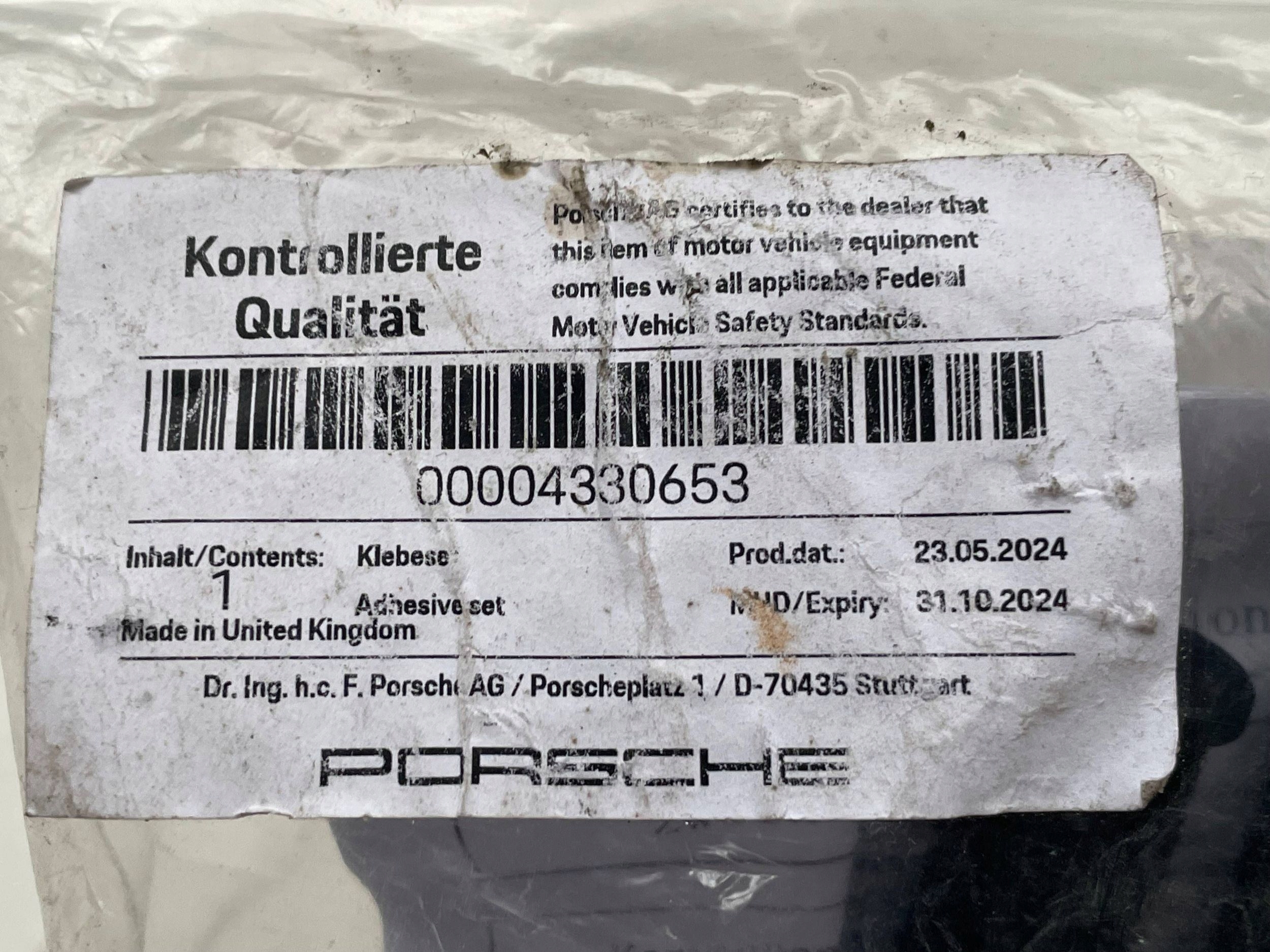 VW AUDI PORSCHE running board KLEJ 00004330653 !J