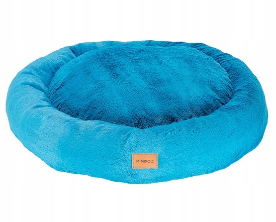 Levně Mimiko Pets pelíšek Shaggy kulaté XL 75cm tyrkysové