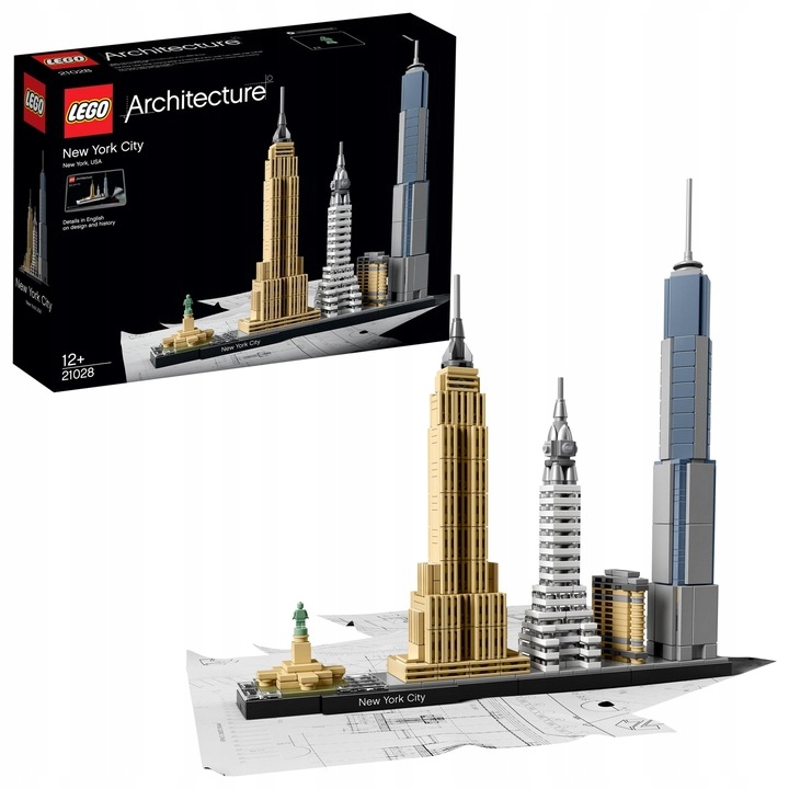 Lego Architecture New York Set 21028 Nový 12+ Icon New York City Stavebnice
