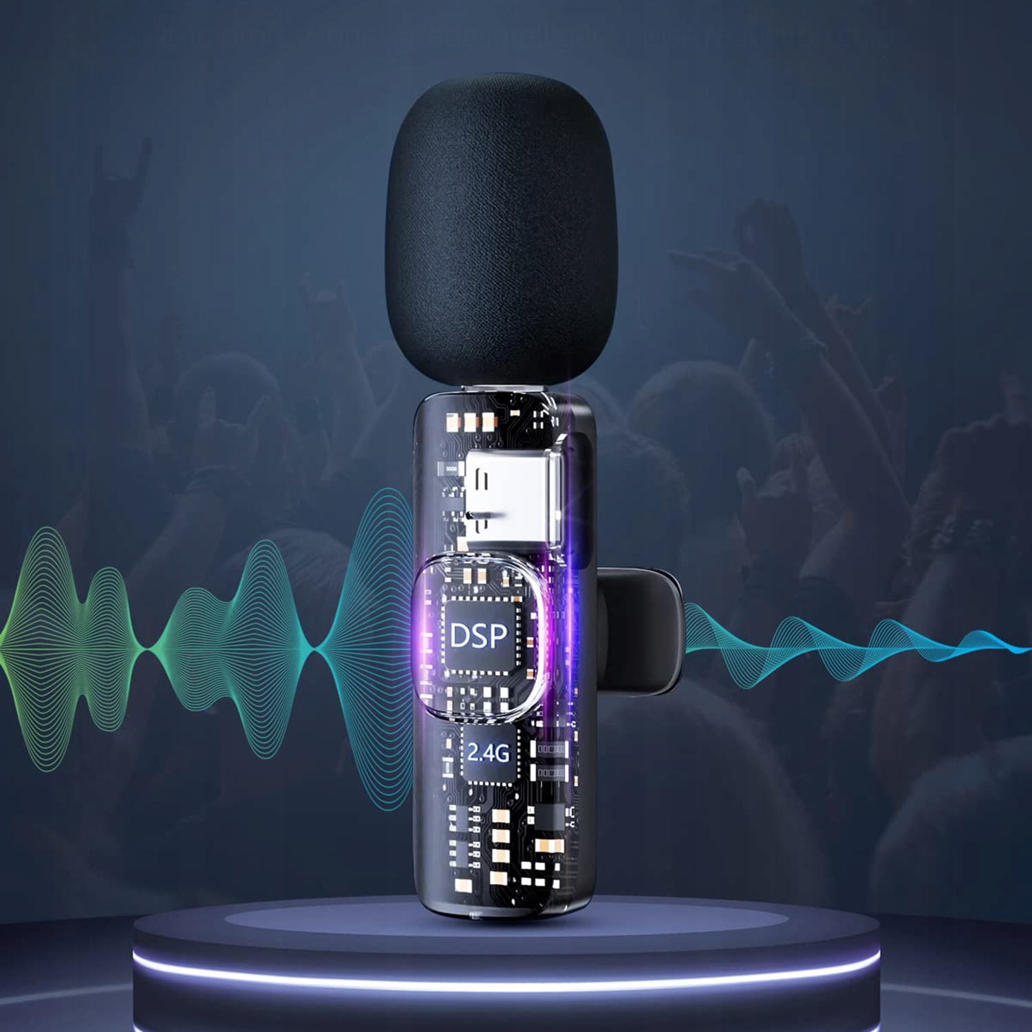 BEZPRZEWODOWY MIKROFON KRAWATOWY IOS IPHONE NAJLEPSZY PREZENT Stan opakowania oryginalne