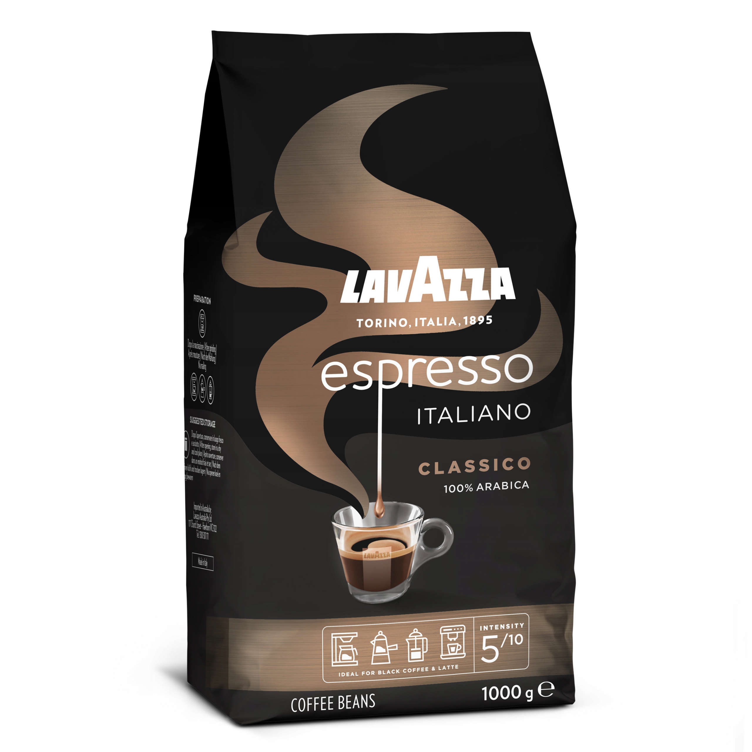 Levně Lavazza Espresso Italiano Classico Káva Zrnková 1 kg