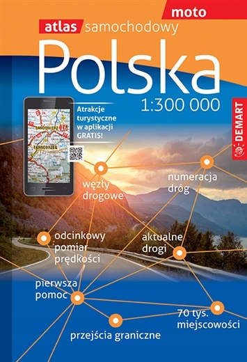 

Atlas samochodowy Polski 1: 300 tyś. dokładny 2022