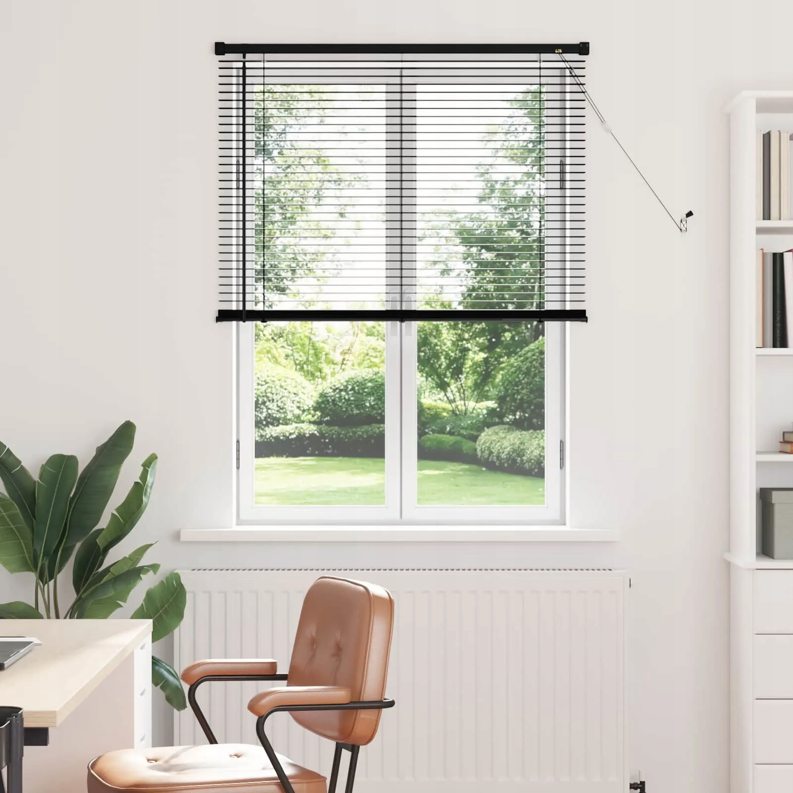 vidaXL Venet školní žaluzie Černý 150 x 90 cm Pvc