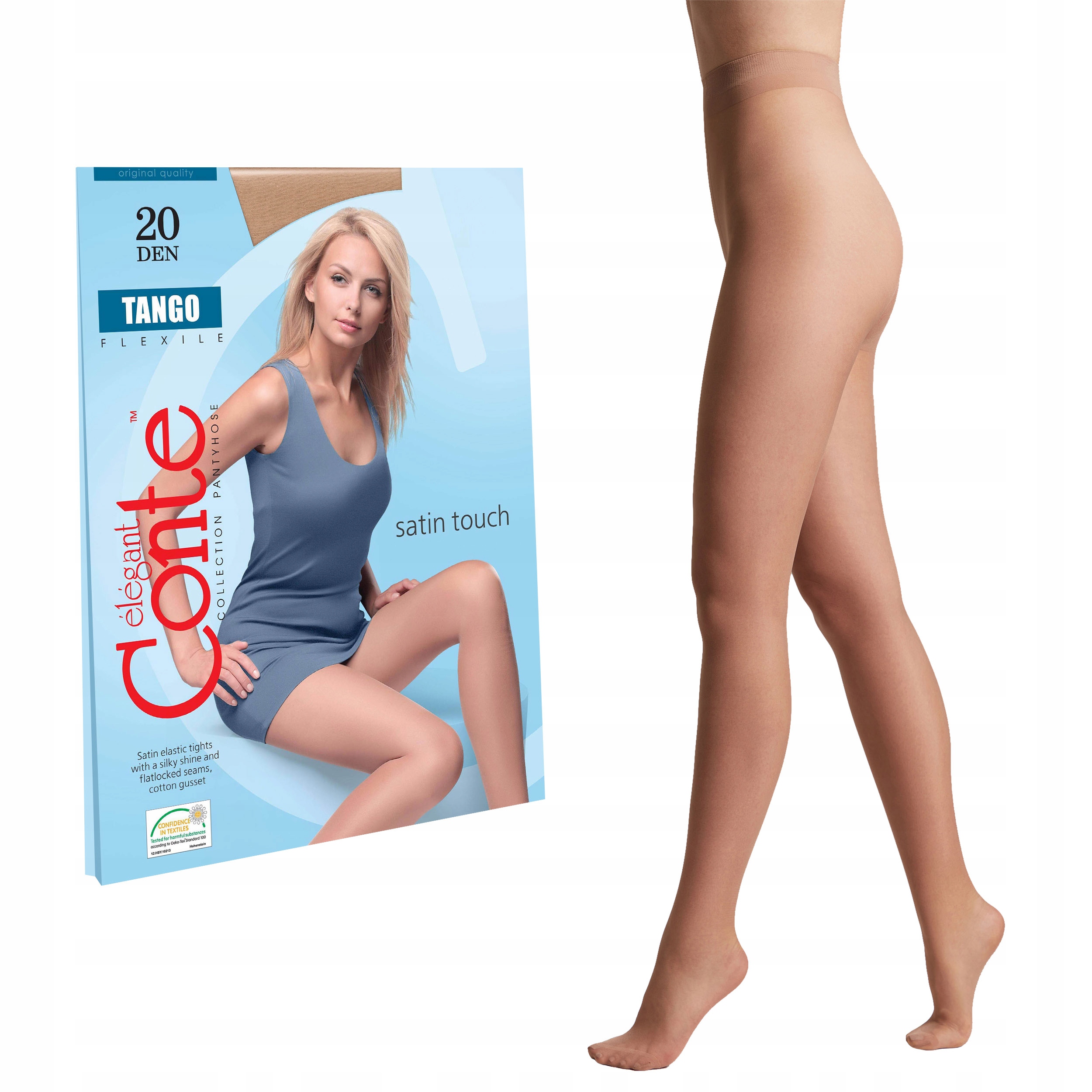 

Rajstopy z jedwabistym efektem Tango 20 Lycra