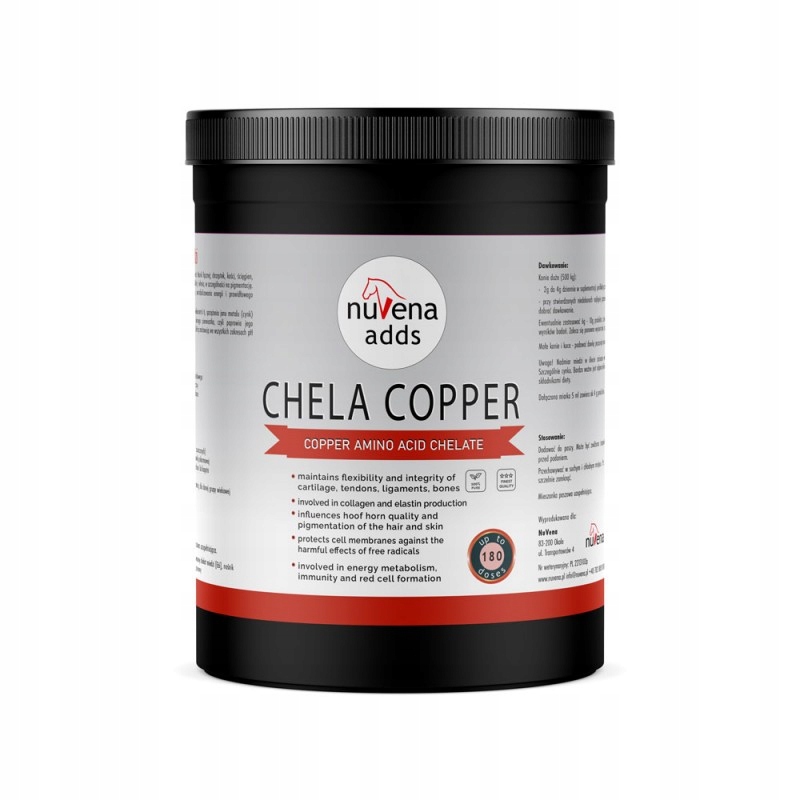 Suplement NuVena Chela Copper 550g chelat miedzi