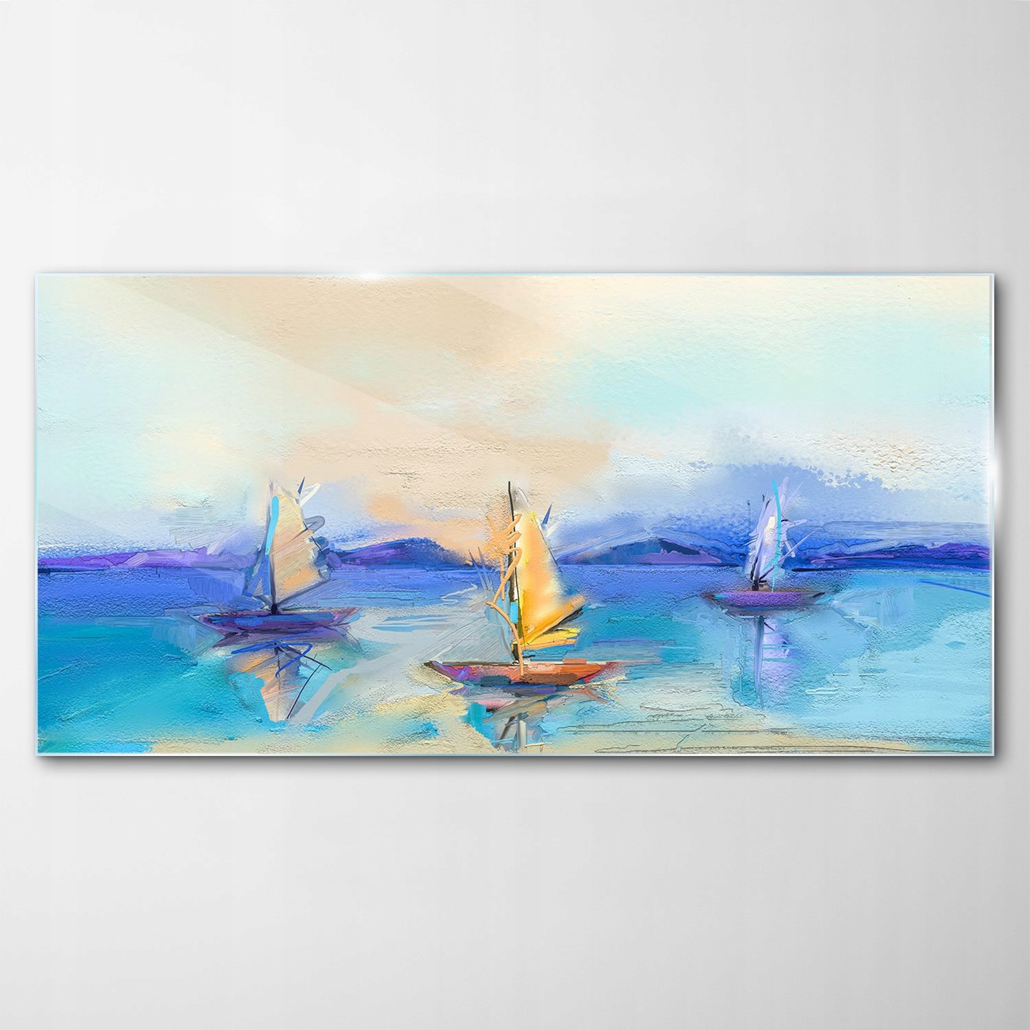 

Hartowany Obraz Szklany Łódka Woda Morze 120x60