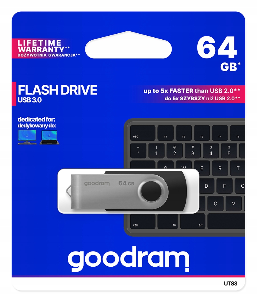 

Pendrive Goodram Twister 64GB UTS3 Flash Usb 3.0