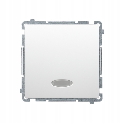 Wyłącznik schodowy bez pikto LED biały Simon Basic