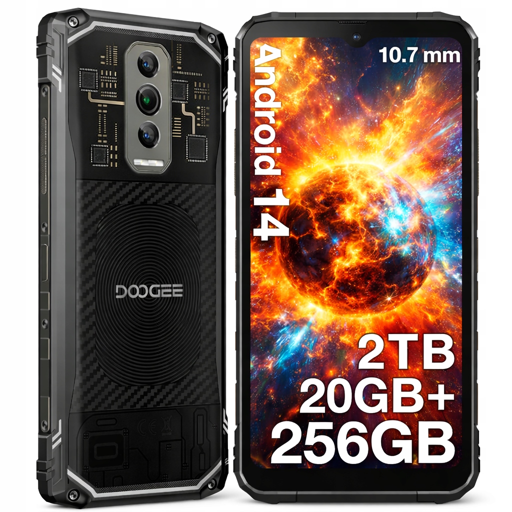 Doogee Odolný chytrý telefon BLADE10ULTRA 20+256GB 5150mAh, Nfc, vojenský standard Militar