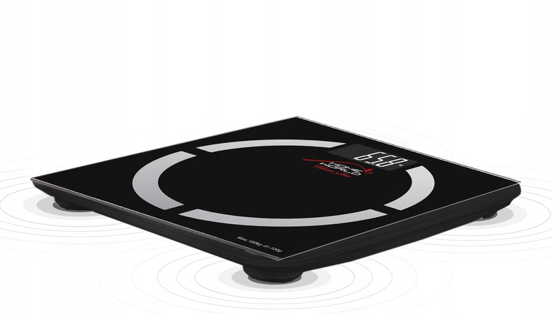 ANALITYCZNA WAGA ŁAZIENKOWA BLUETOOTH 12w1 CZARNA Marka Tech-Med