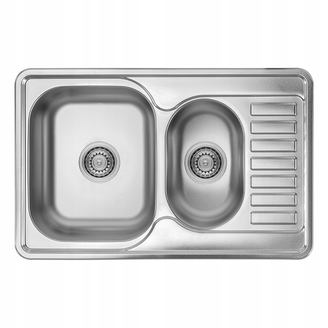 Drez Junak, 1,5-komorový, Inox s poloodkvapkávačom, 78 x 50 cm