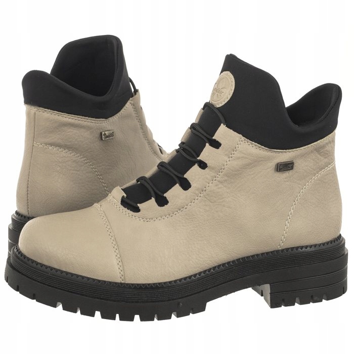 Boty Dámské Kotníkové Boty Rieker Béžová Y3163-60 Béžová