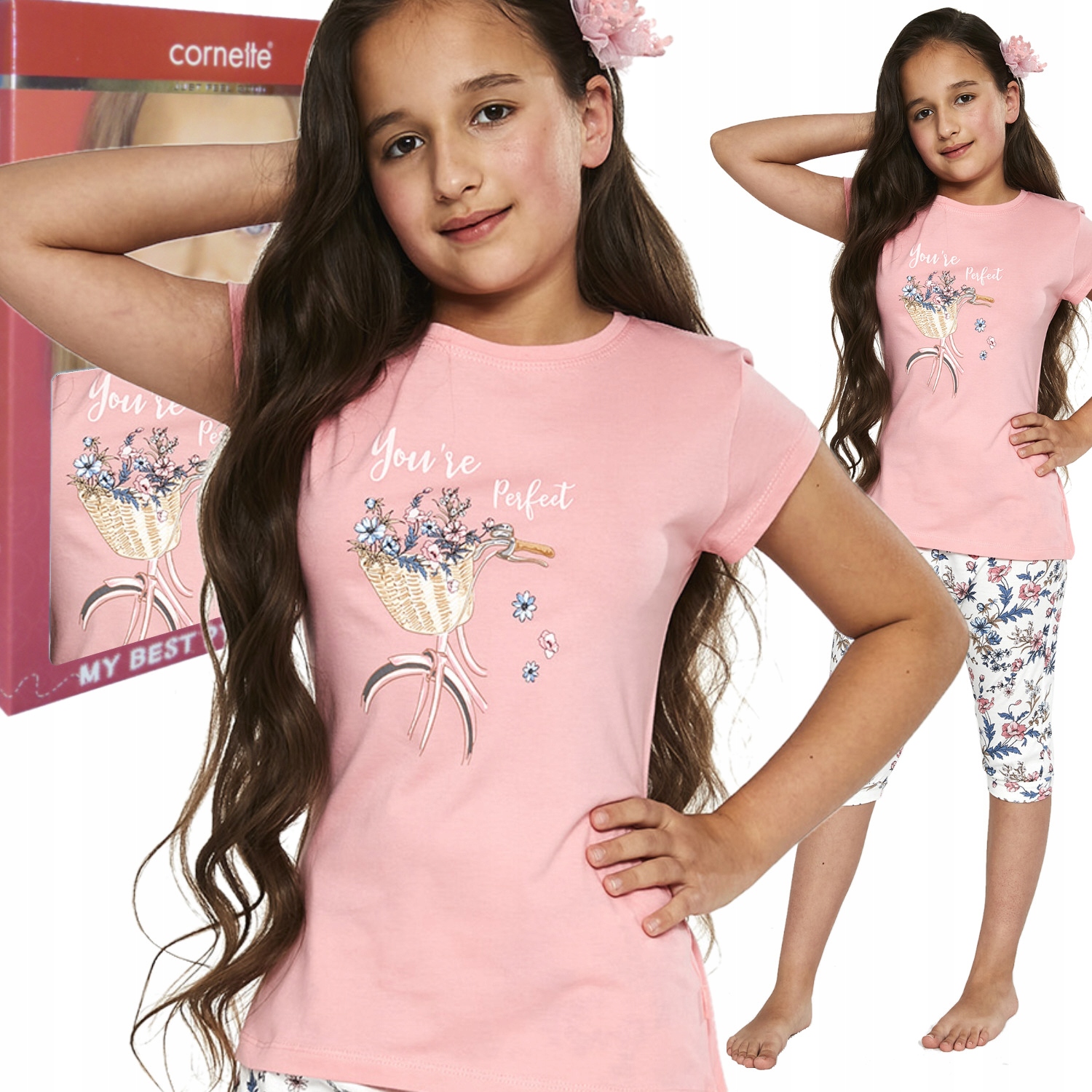 

Cornette piżama dziewczęca 490/88 Perfect rower