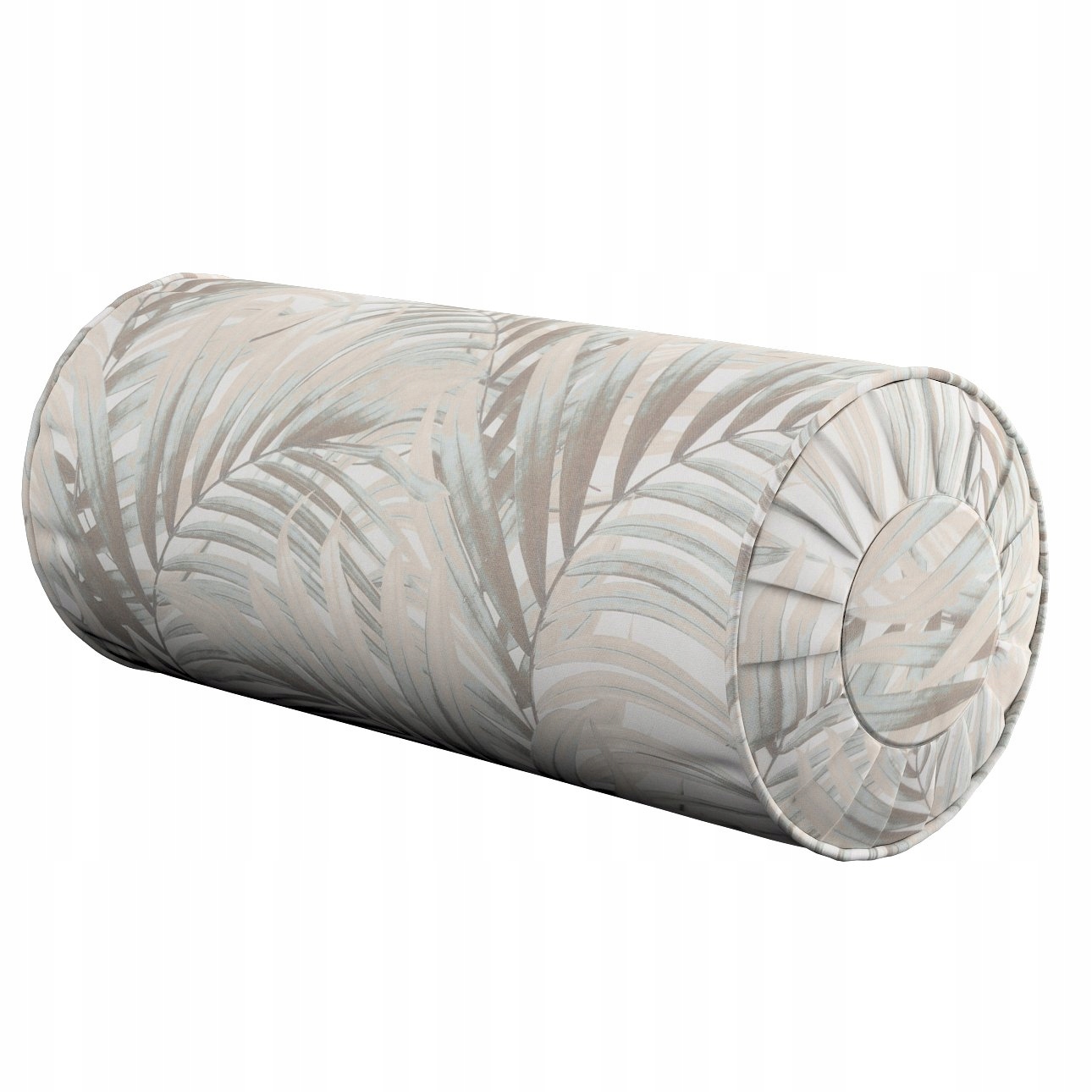 Dekoria Polštář váleček béžové palmové listy