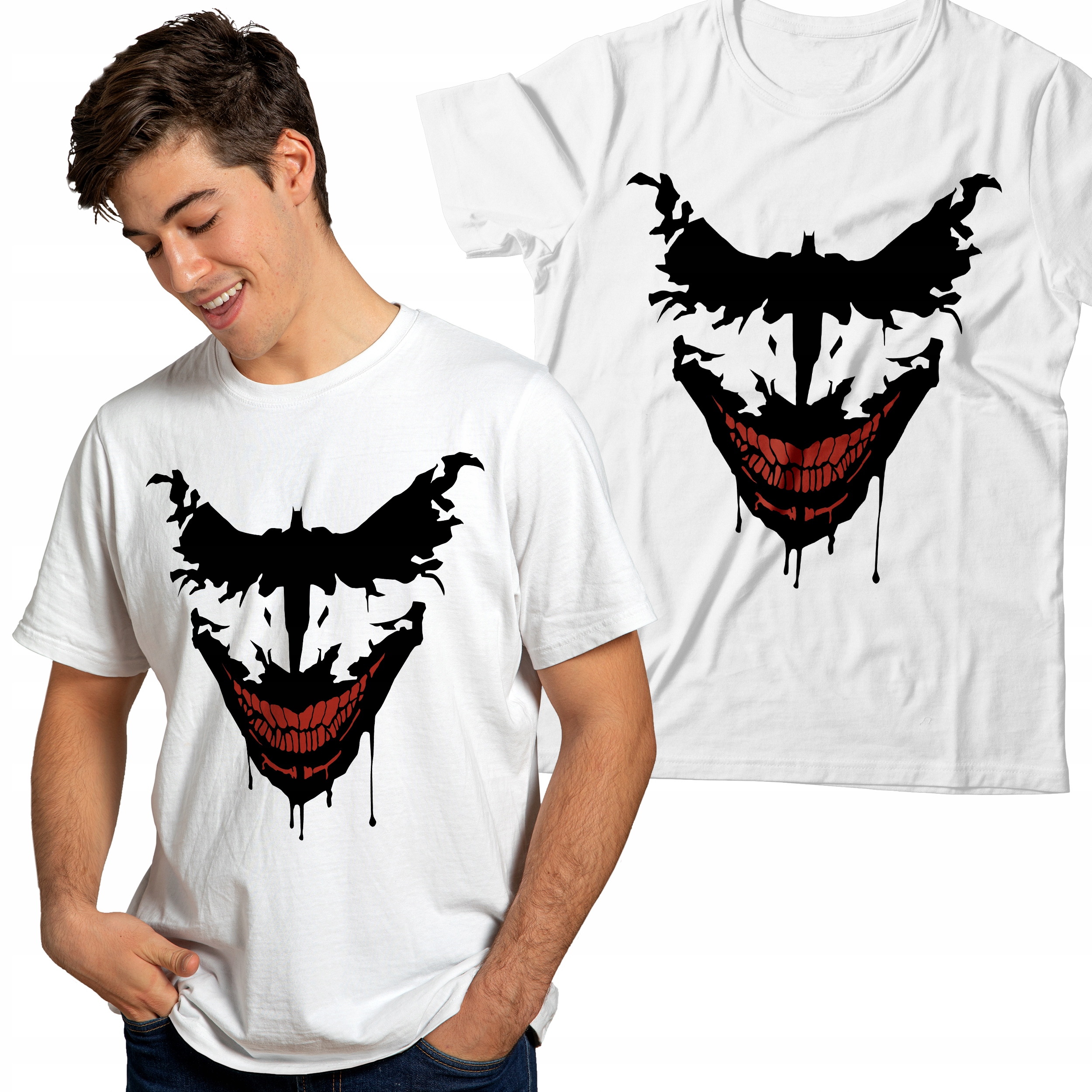 

Męska Koszulka Joker T-shirt Batman Gotham L