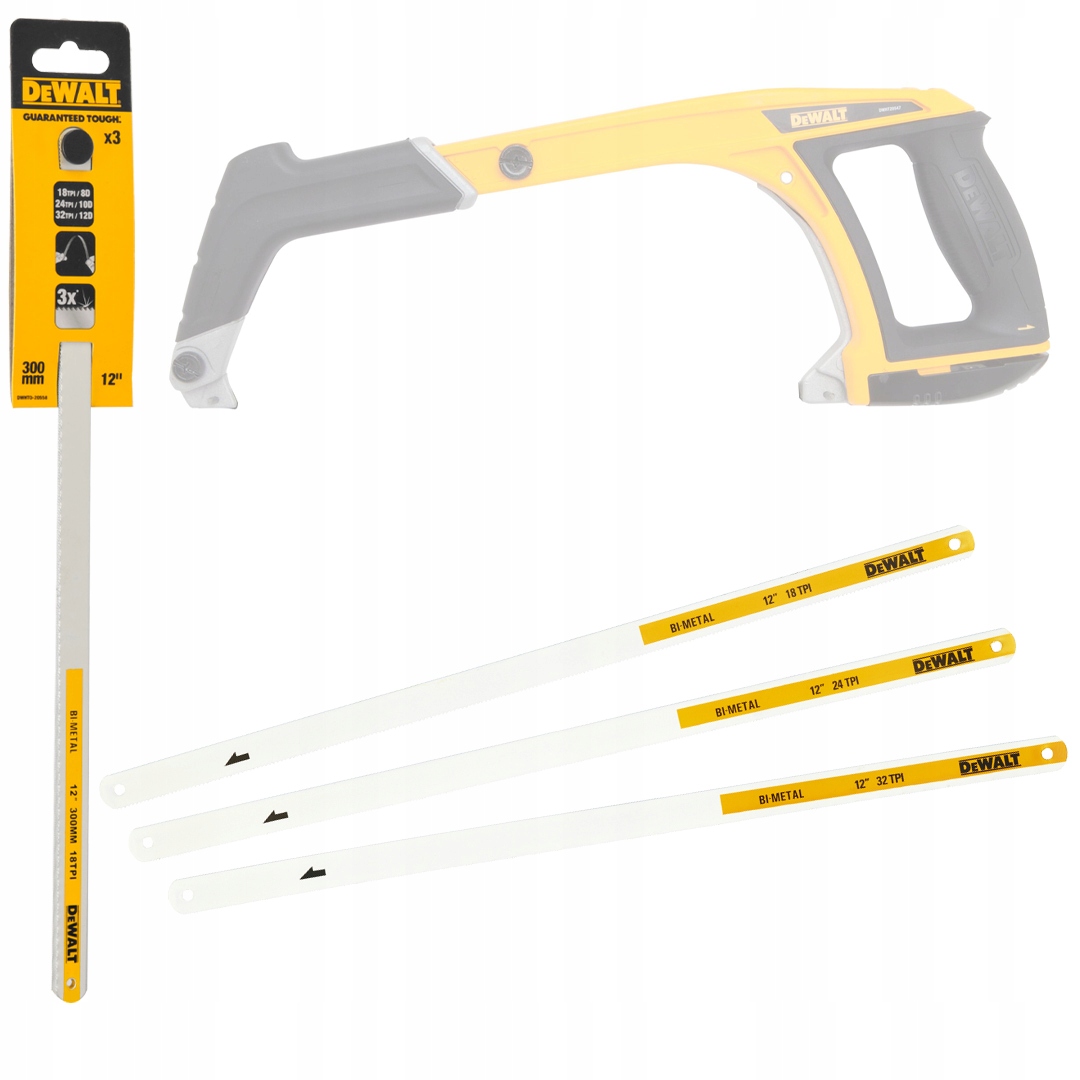 

Brzeszczot 300mm do metalu 3szt DeWALT DWHT0-20558