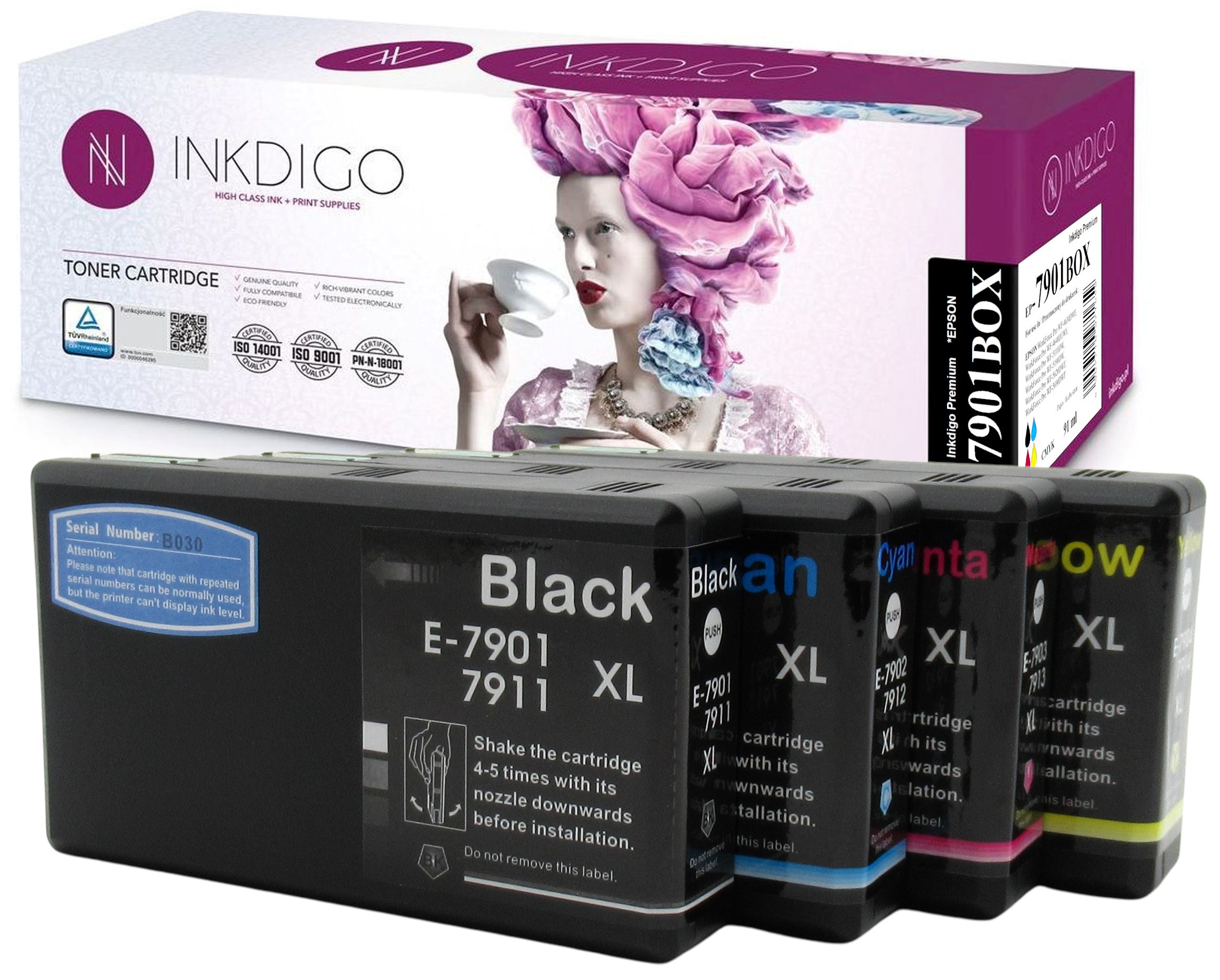 

4x Zamiennik do Epson WorkForce Pro WF4630 WF5690