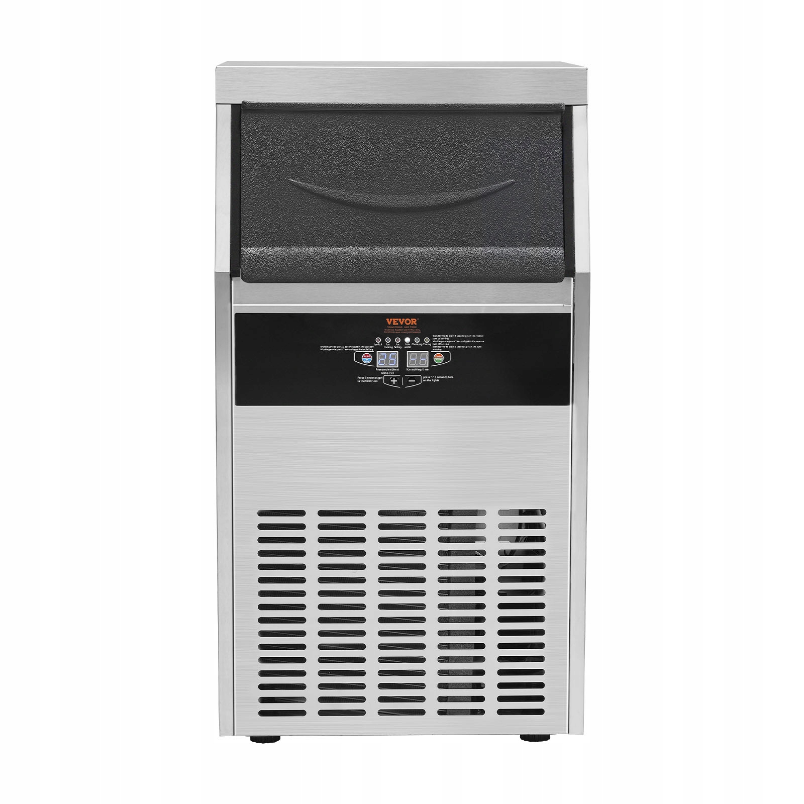 VEVOR Kostkarka Do Lodu Stali Nierdzewnej Panelem Lcd Pompy Spustowej Model SSX120
