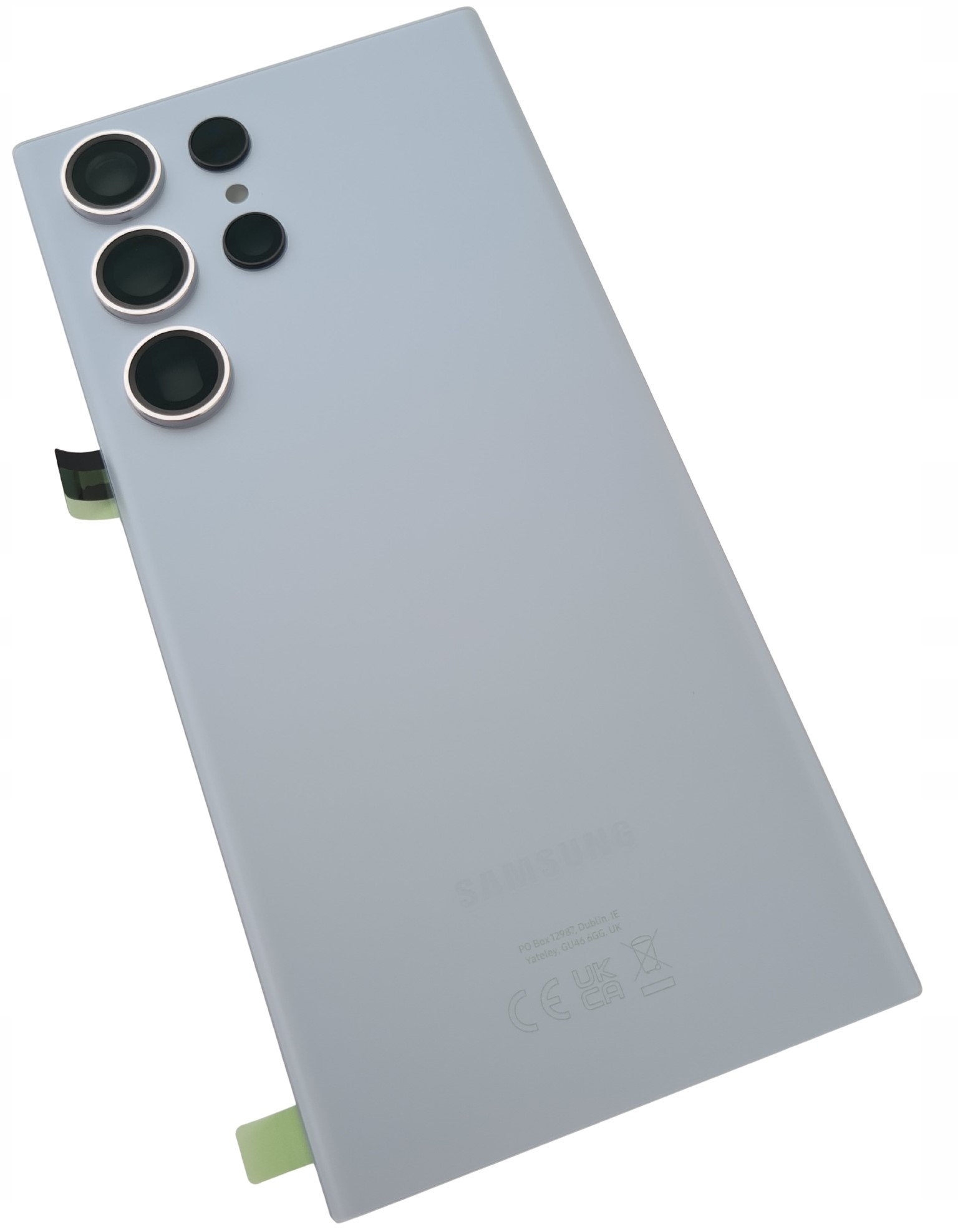 Org Klapka Originálna zadná strana kryt pre Samsung Galaxy S23 Ultra S918 modrá