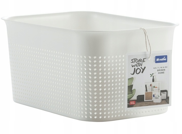 ROTHO, koszyk, organizer BRISEN 4,5 L - biały