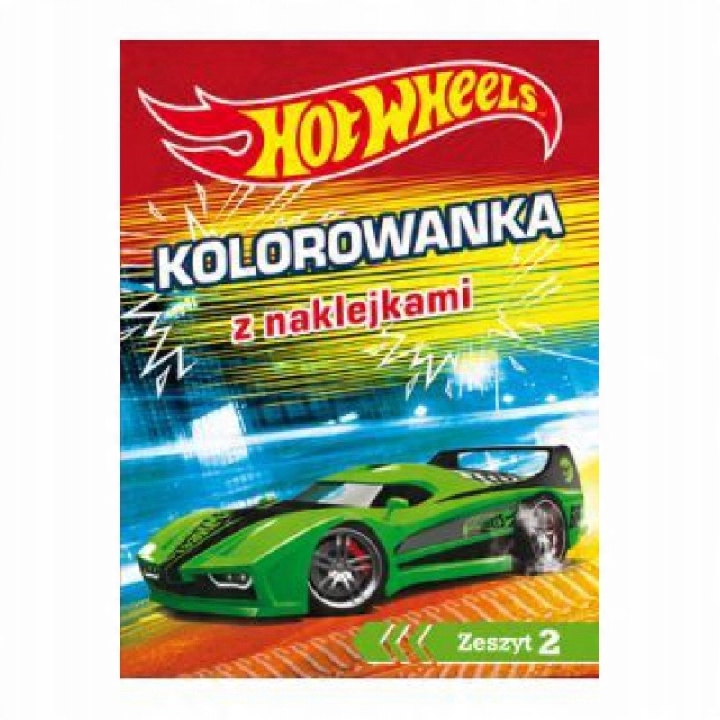 

Hot Wheels. Kolorowanka z naklejkami. Zeszyt 2
