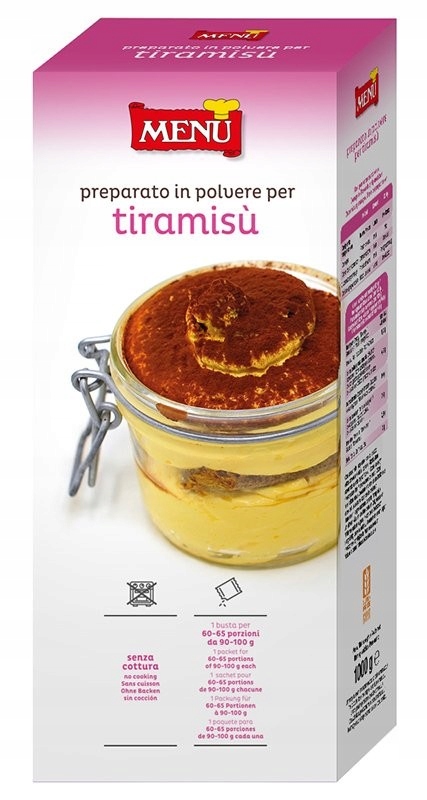 Levně Dezertní mix Tiramisu 1 kg Menu' bez lepku