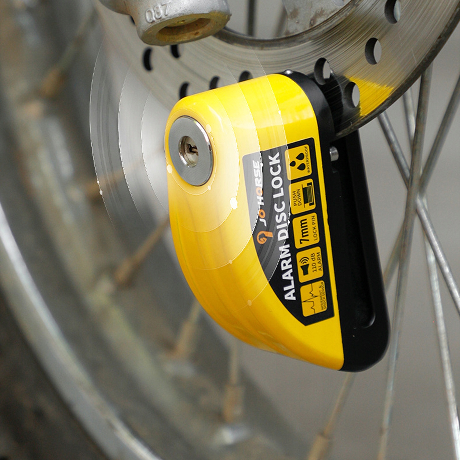 BLOKADA TARCZA HAMULCOWA ALARM MOTOCYKL ROWER Marka Inna marka